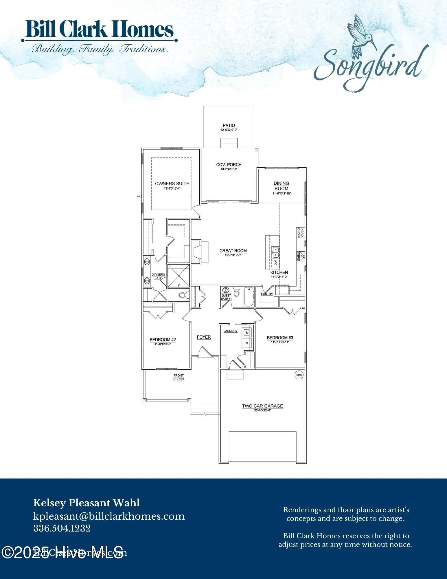 331 Bluebird Lane Hampstead, NC 28443 - Photo 3 of 3 Floorplan