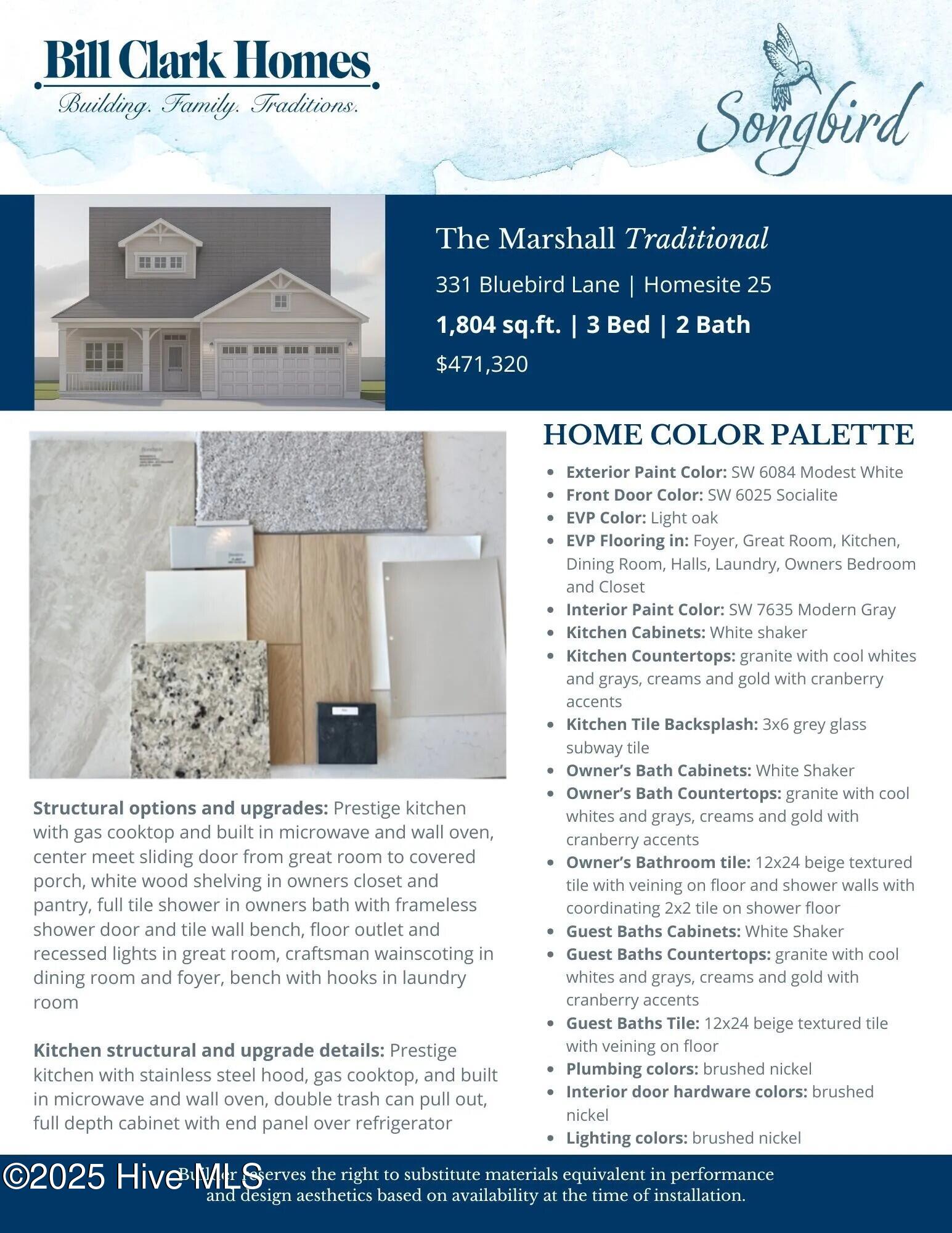 331 Bluebird Lane Hampstead, NC 28443 - Photo 2 of 3 Color Palette