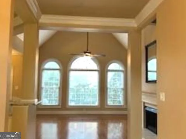 a view of a double sink and a window in a room