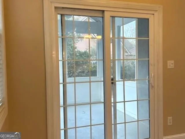 a small space with a window