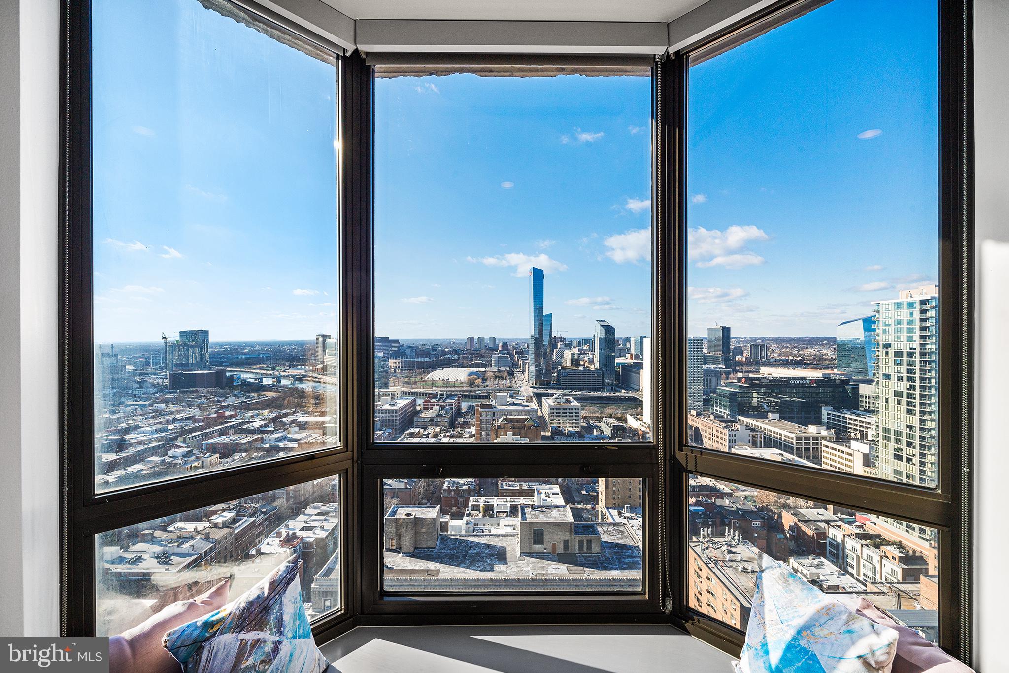 2018 Walnut Street, Unit 16E Philadelphia, PA 19103 - Photo 31 of 35 a view of a city from a window