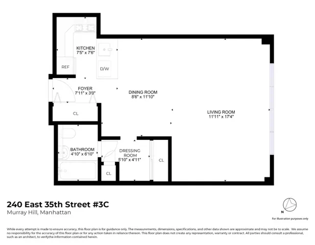 $400,000 | 240 East 35th Street, Unit 3C | Murray Hill