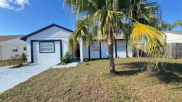 a view of a house with a patio