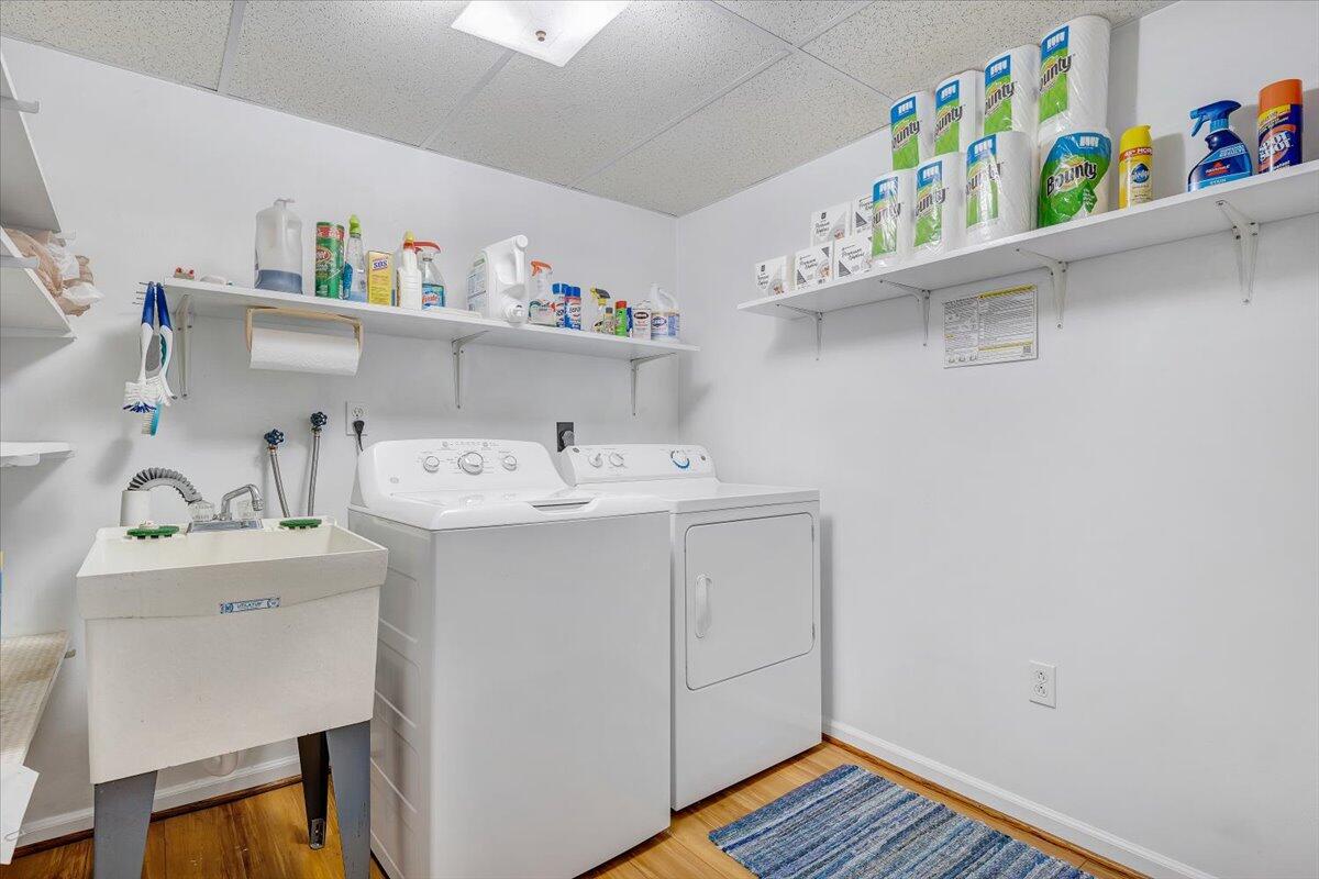 709 Olney Road Vinton, VA 24179 - Photo 24 of 41 a utility room with dryer and washer