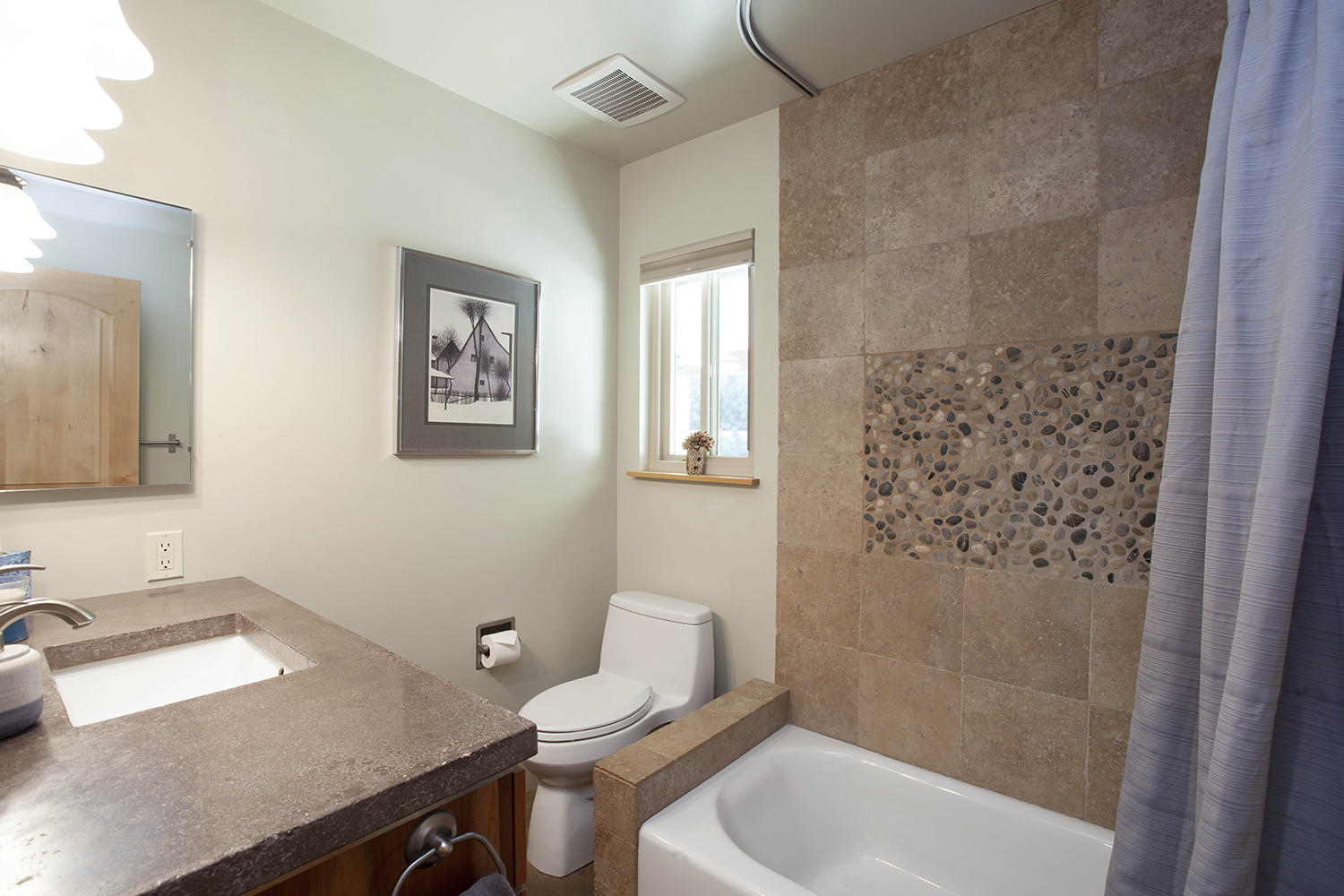 72861 Haystack Road Palm Desert, CA 92260 - Photo 35 of 45 a bathroom with a sink toilet and shower