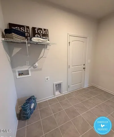 a view of a room with rack on the wall