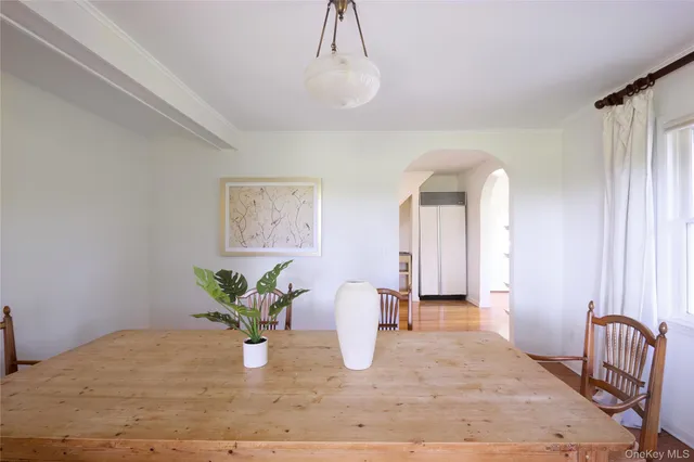 a view of a living room and with furniture