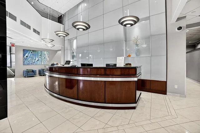 a room with furniture