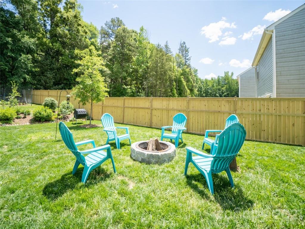 6823 Ware Road Charlotte, NC 28212 - Photo 35 of 47 a backyard of a house with table and chairs
