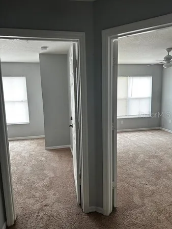 view of empty room with window