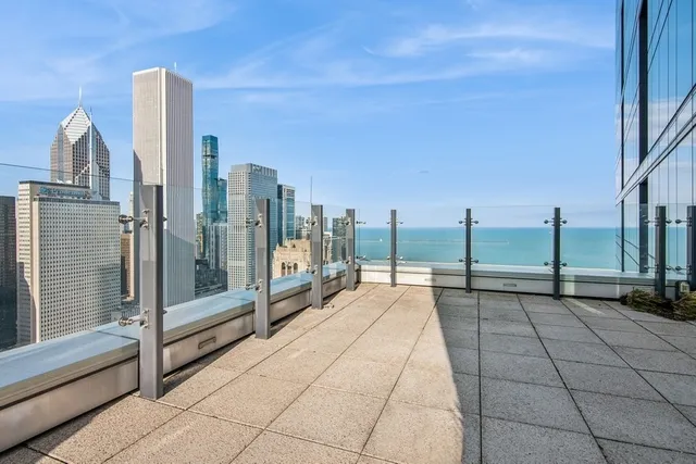 a view of an ocean view and building