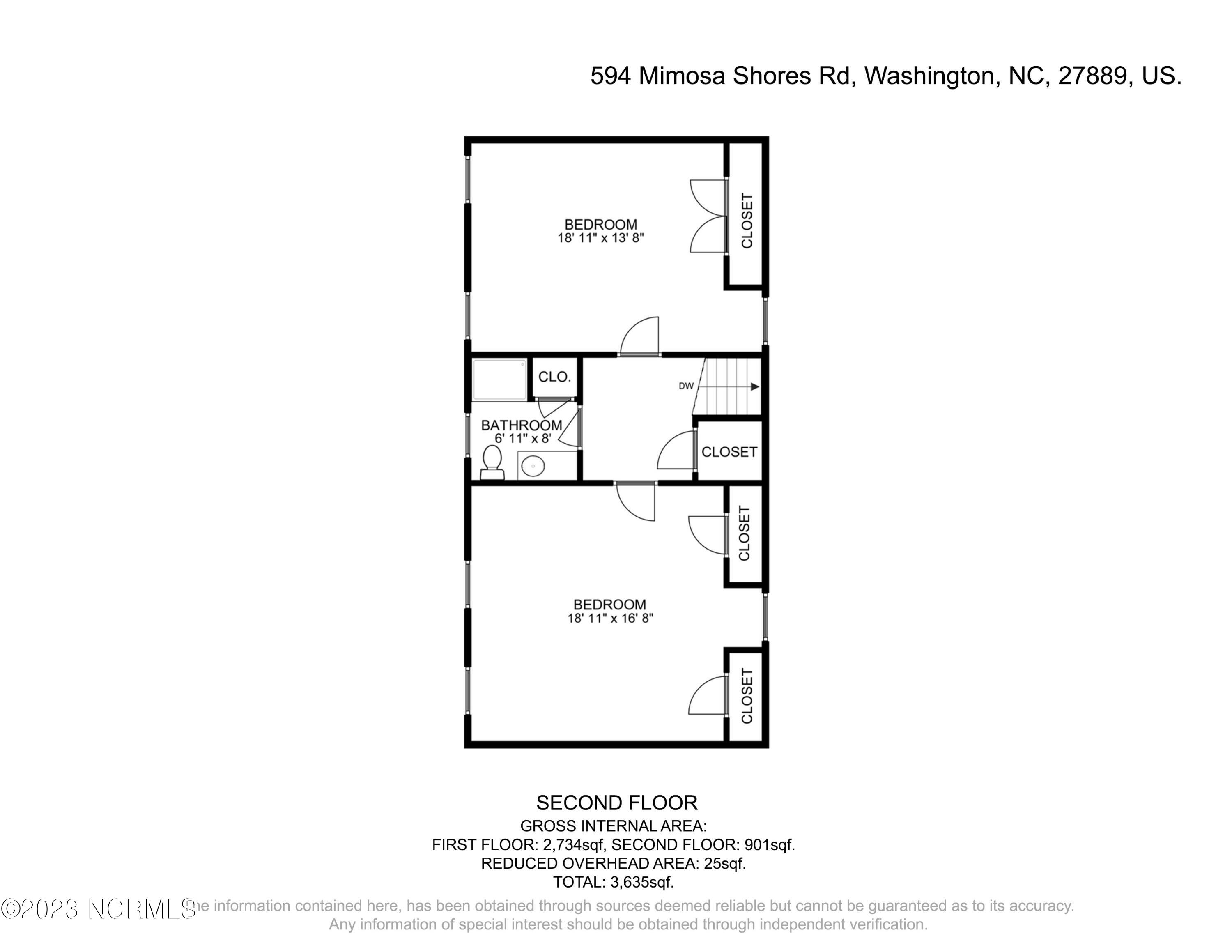 594 Mimosa Shores Road Washington, NC 27889 - Photo 40 of 42 2-594 Mimosa Shores Rd, Second floor