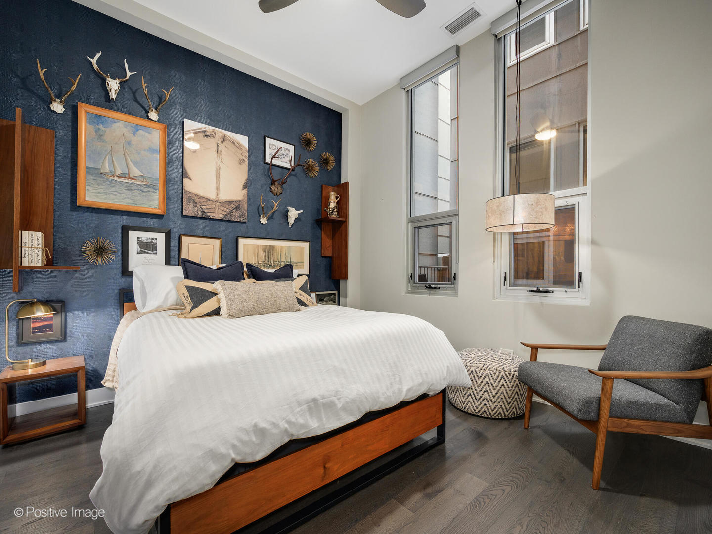 23 North Aberdeen Street, Unit 2N Chicago, IL 60607 - Photo 24 of 29 a bedroom with a bed and wooden floor