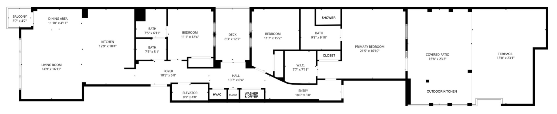 23 North Aberdeen Street, Unit 2N Chicago, IL 60607 - Photo 29 of 29 a view of a floor plan