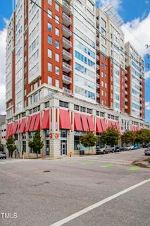 a view of building with street