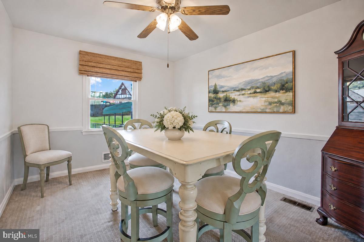53 Garden Ridge Road Catonsville, MD 21228 - Photo 10 of 32 Light Filled Dining Room - Virtually Decorated