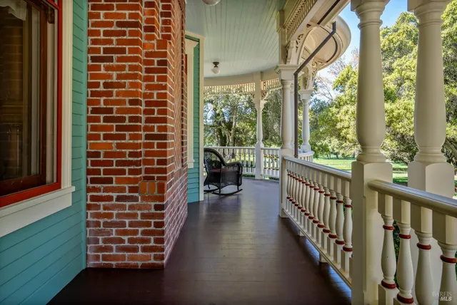 a view of a lake with a mountain in the background