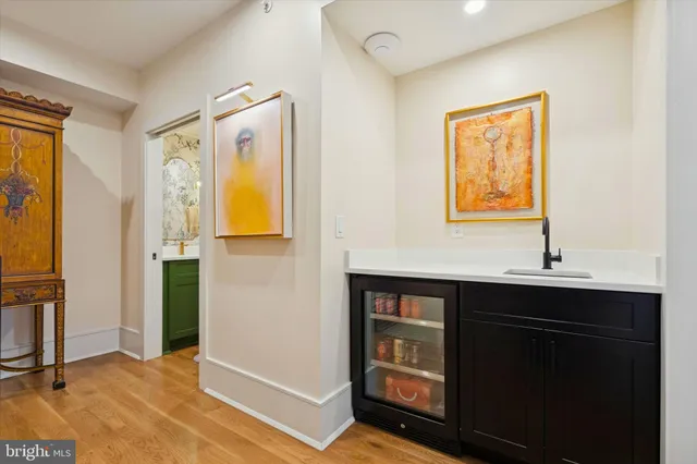 a car parked in the garage