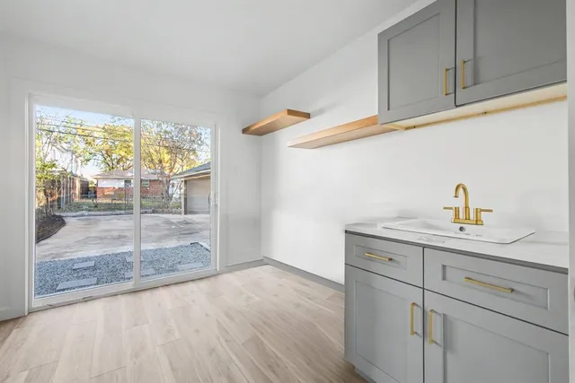 a backyard of a house