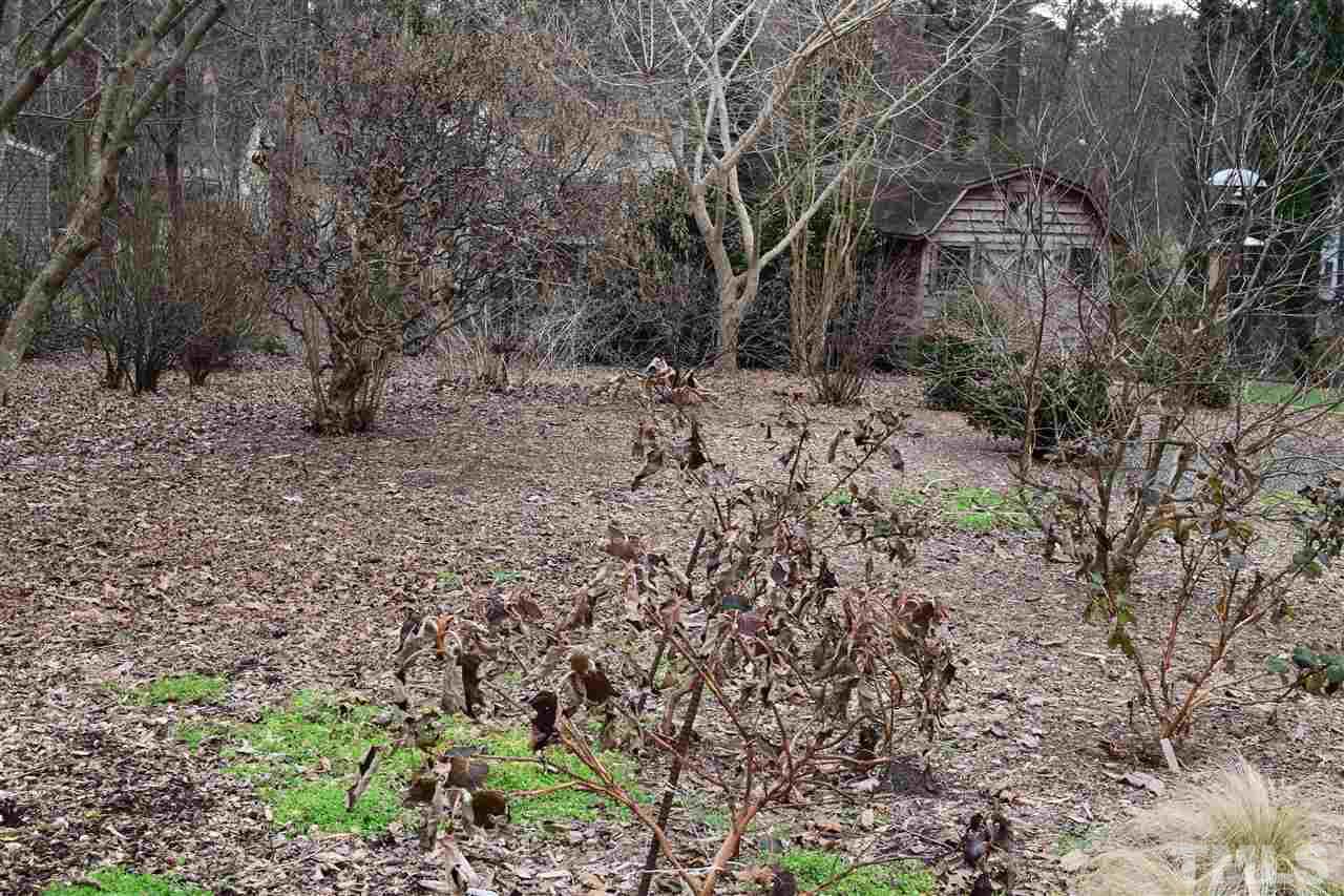 6908 Justice Drive Raleigh, NC 27615 - Photo 7 of 15 Landscaped back yard