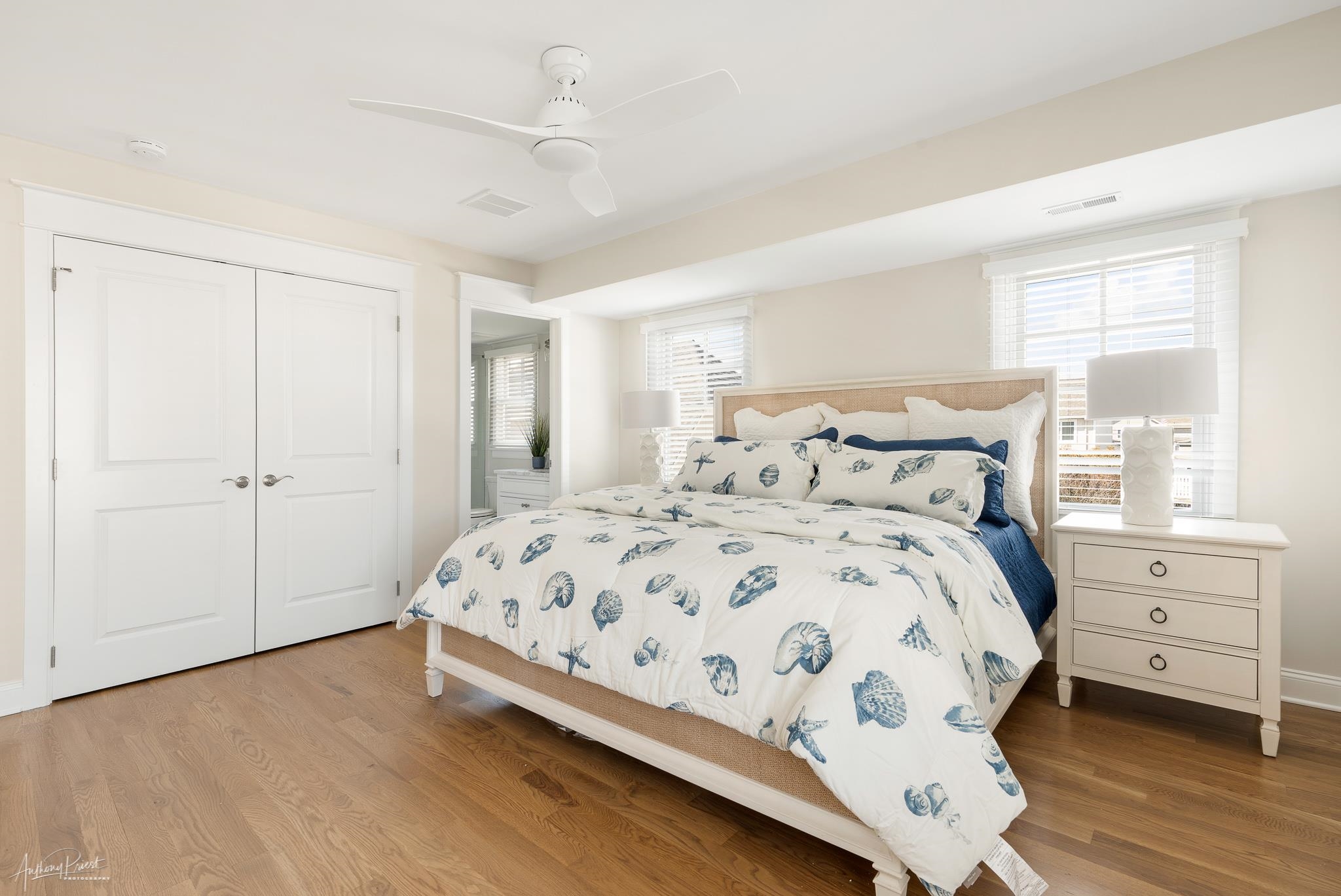 169 27th Street Avalon, NJ 08202 - Photo 18 of 32 a bedroom with a bed and a window