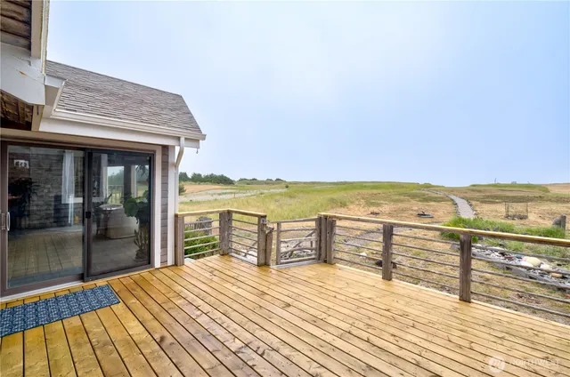 a view of an ocean from a balcony