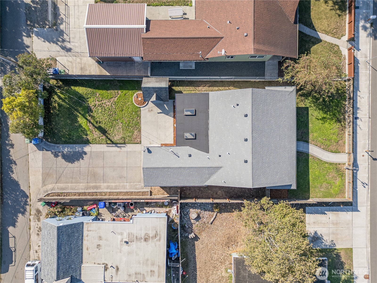 323 West Fir Street Sequim, WA 98382 - Photo 32 of 40 an aerial view of residential houses with outdoor space