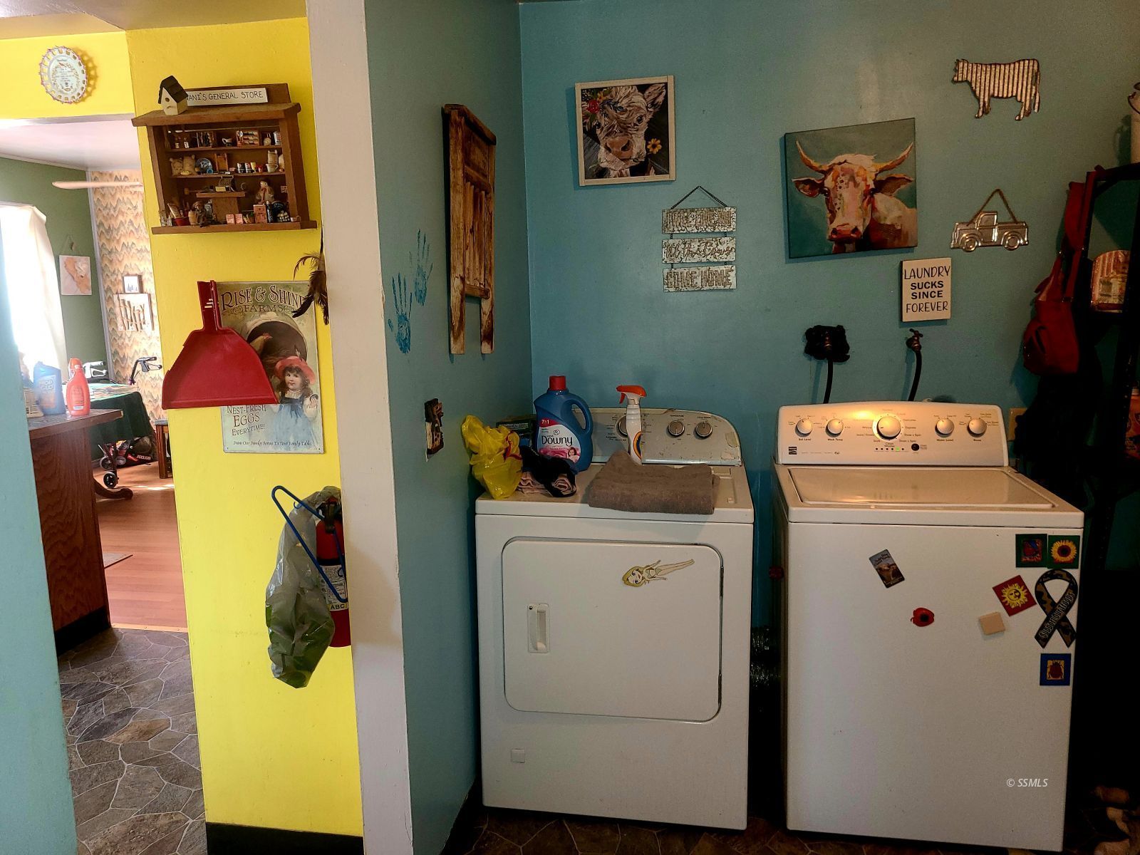 11557 Back Canyon Road Caliente, CA 93518 - Photo 6 of 18 a utility room with a refrigerator and washer