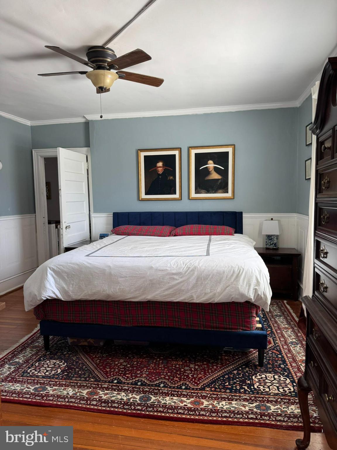 731 Yale Avenue Swarthmore, PA 19081 - Photo 21 of 35 a bed sitting in a bedroom and wooden floor