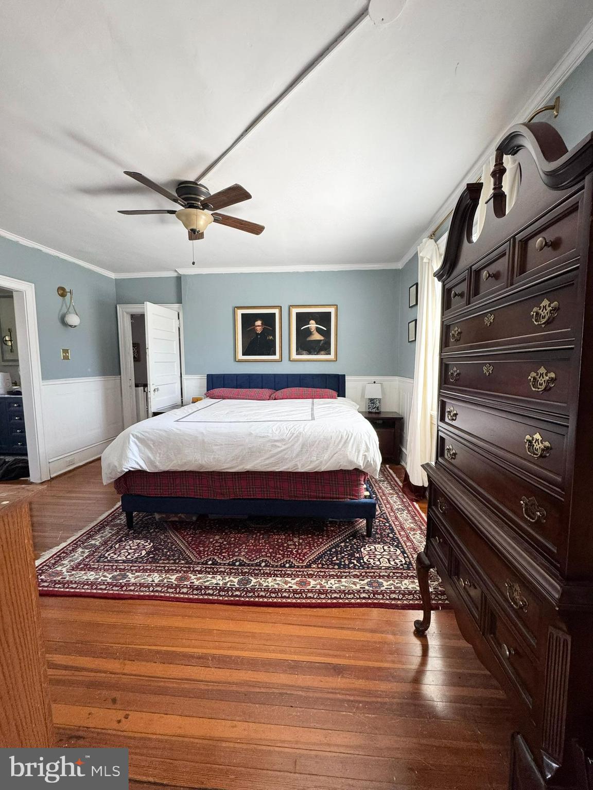 731 Yale Avenue Swarthmore, PA 19081 - Photo 22 of 35 a spacious bedroom with a bed and a dresser