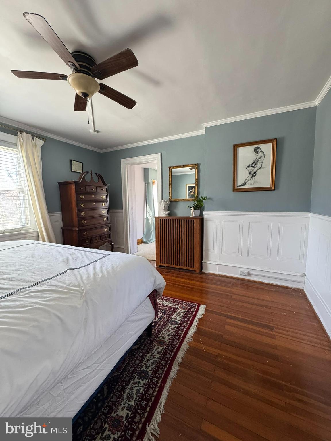 731 Yale Avenue Swarthmore, PA 19081 - Photo 23 of 35 a bed room with wooden floor and furniture