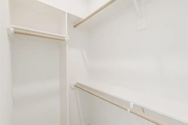 a view of small space with closet