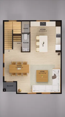 a view of a fireplace with a table and chairs