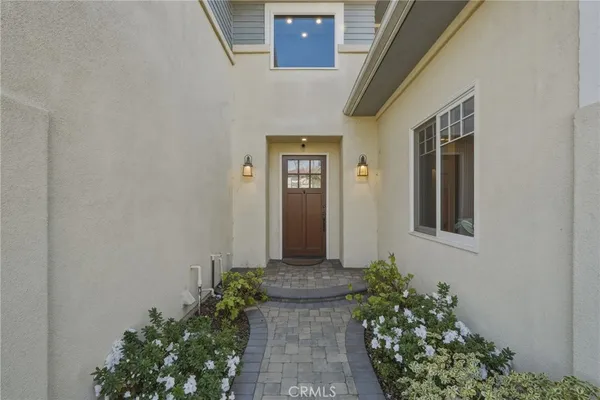 a front view of a house