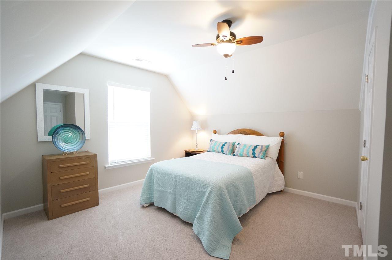 5109 Chasteal Trail Raleigh, NC 27610 - Photo 22 of 25 Spacious & versatile bedroom has enchanting feel with vaulted ceiling.