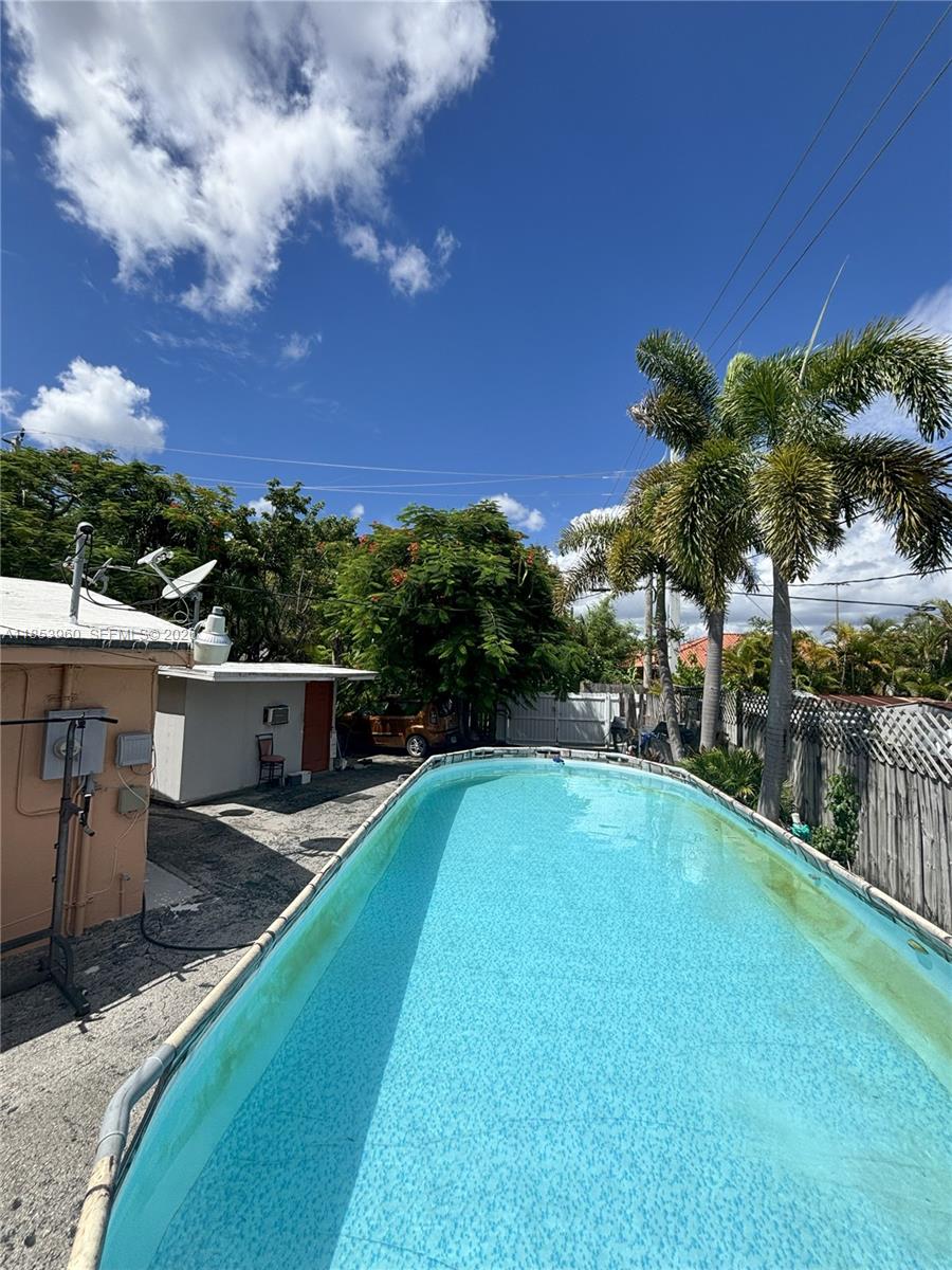 18601 Southwest 98th Avenue Cutler Bay, FL 33157 - Photo 22 of 28 a view of a swimming pool with a patio and a yard