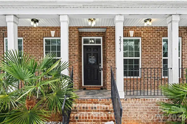 a view of a door with a window