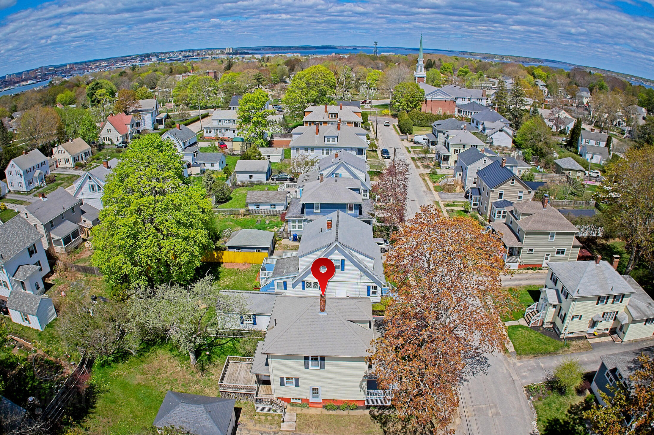 35 Strathmore Road South Portland, ME 04106 - Photo 4 of 32 Aerial to Ocean