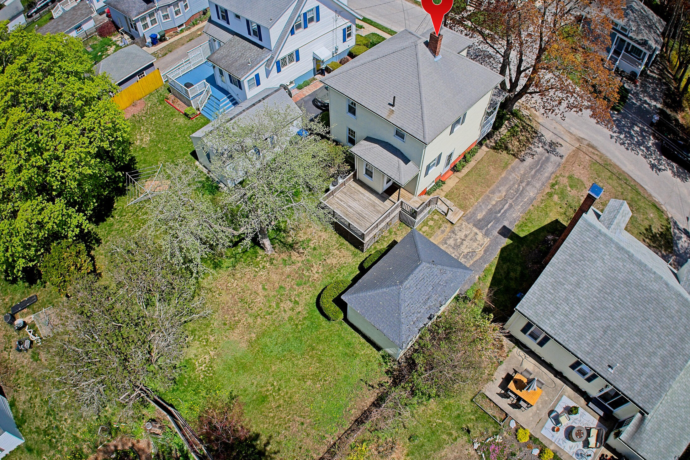 35 Strathmore Road South Portland, ME 04106 - Photo 5 of 32 Aerial back yard