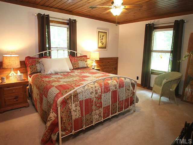 1314 Bill Poole Road Rougemont, NC 27572 - Photo 7 of 22 Beautiful wood ceiling in this charming master bedroom.... Master Bedroom