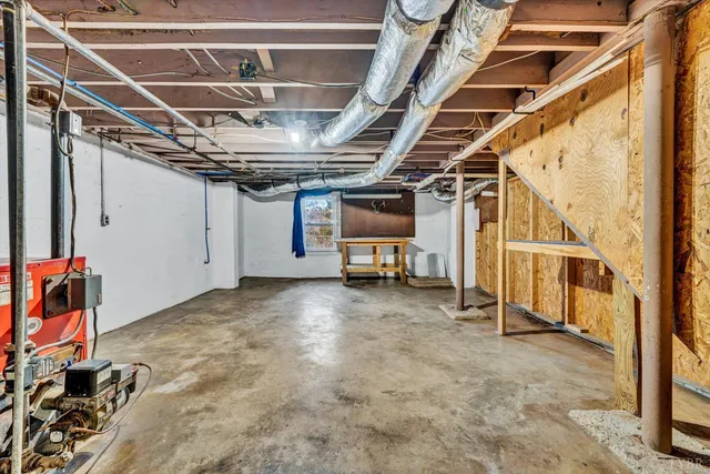 a view of a storage room