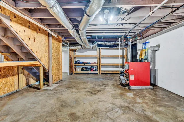 a view of storage and utility room