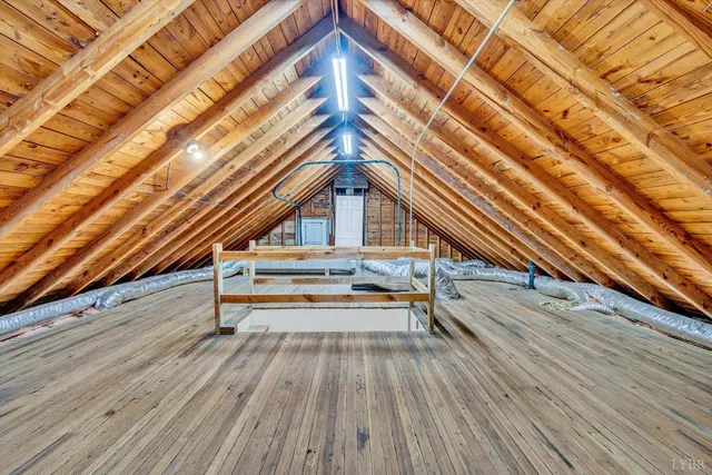 a view of a storage room