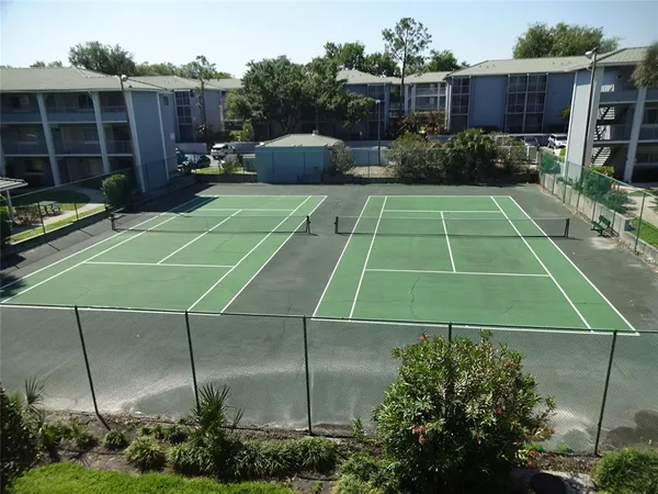 a view of a tennis court