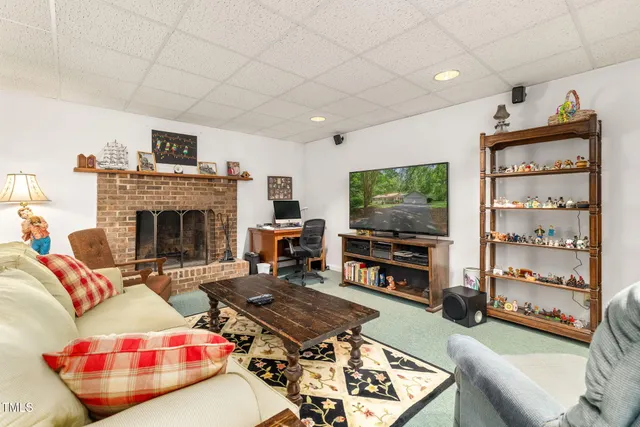 a room with gym equipment