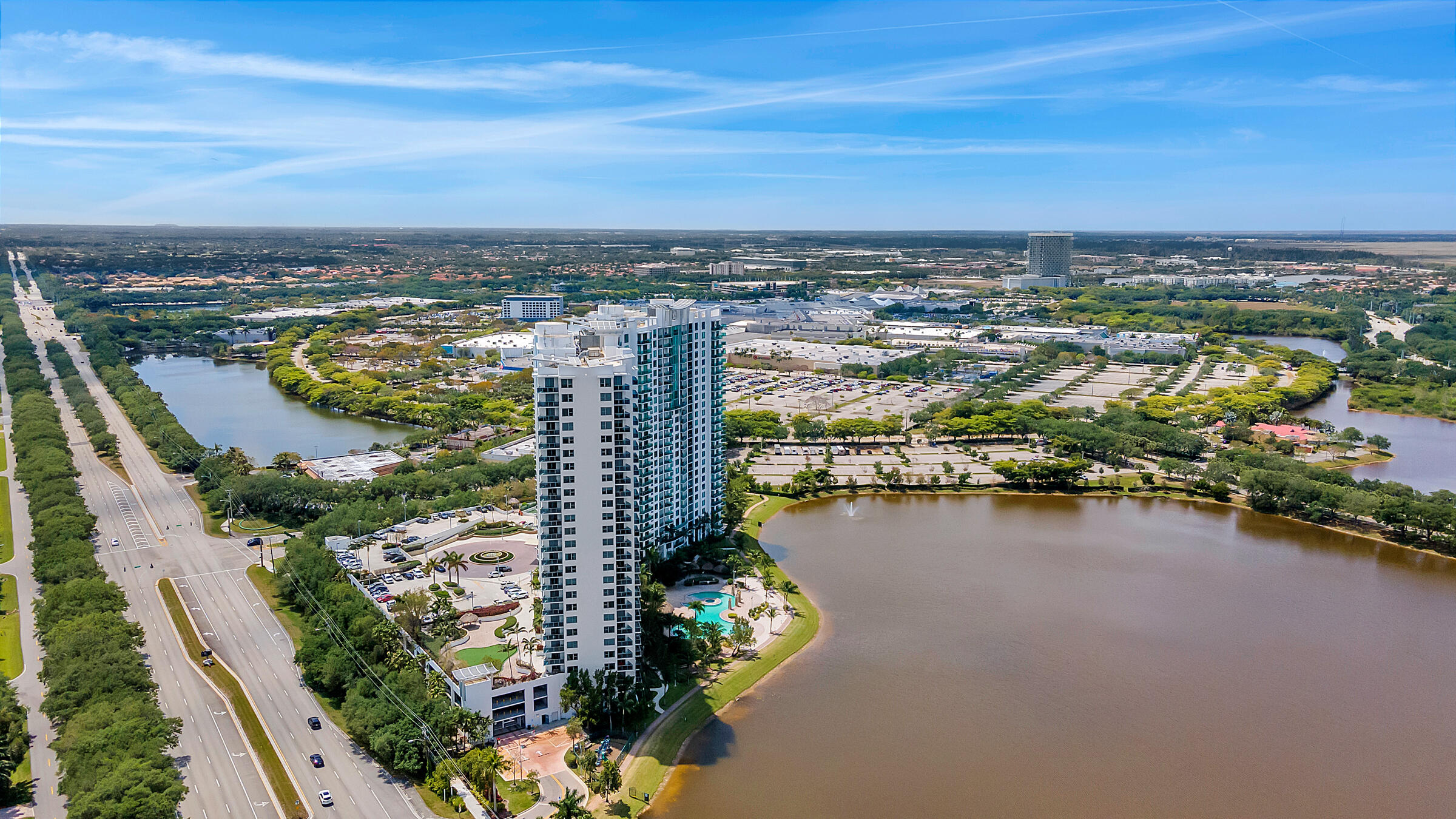 2641 North Flamingo Road, Unit 2503N Sunrise, FL 33323 - Photo 31 of 47 an aerial view of city and lake