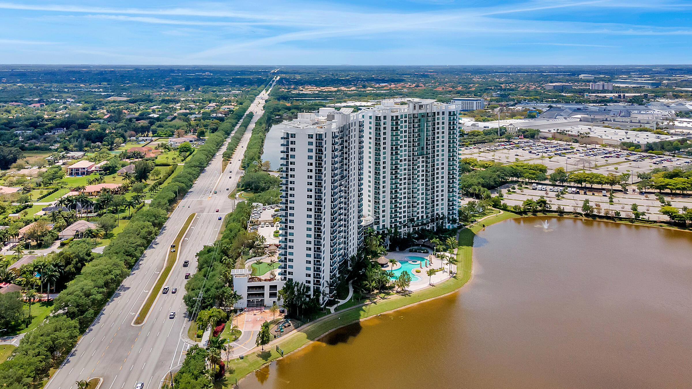 2641 North Flamingo Road, Unit 2503N Sunrise, FL 33323 - Photo 32 of 47 an aerial view of city and lake