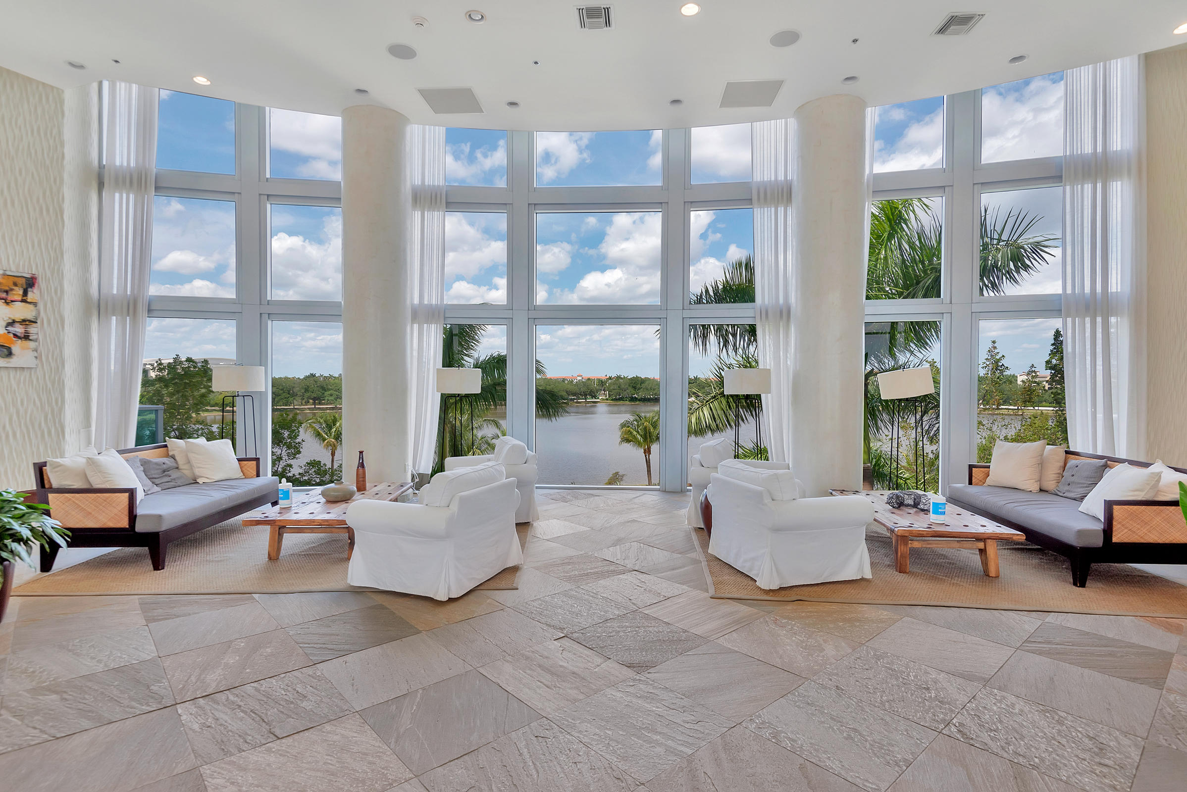 2641 North Flamingo Road, Unit 2503N Sunrise, FL 33323 - Photo 34 of 47 a living room with furniture and a large window