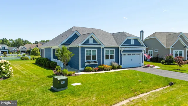 a house view with a garden space
