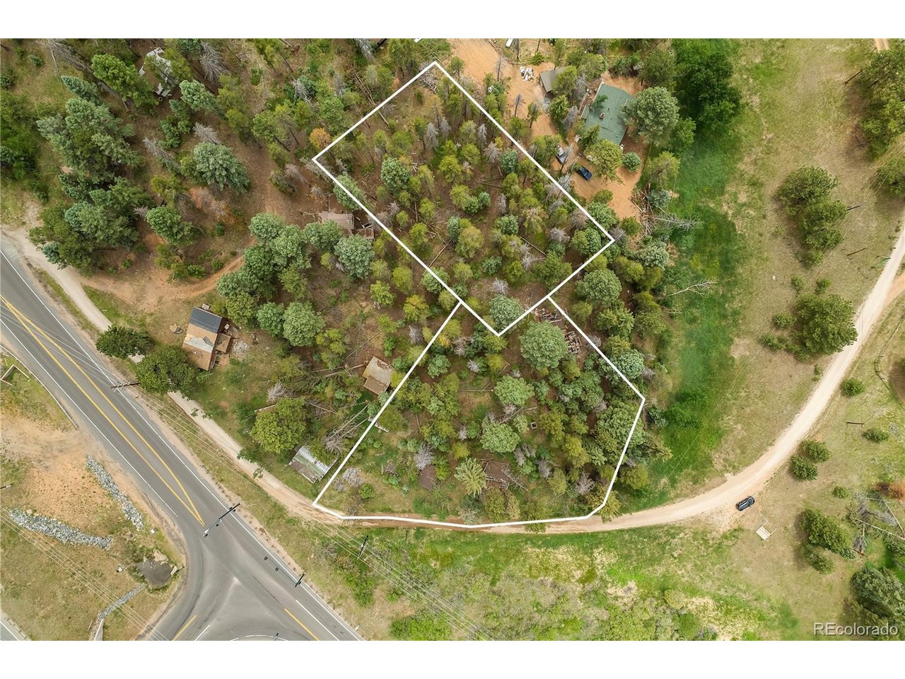 26824 Rascal Lane Conifer, CO 80433 - Photo 11 of 12 Two adjoining lots totaling approximately 0.88 acres with clearly defined boundaries.